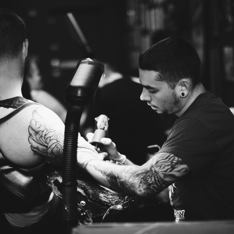 Michael DeTura, founder of SLIP and owner of Atlantic Tattoo Collective
